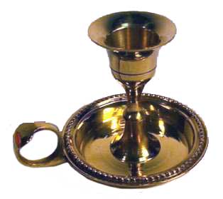 CHBRAT Brass Chamberstick Taper Candle Holder