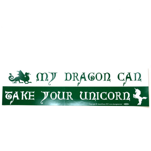 EBMYD.jpg My Dragon Can Take Your Unicorn bumper sticker