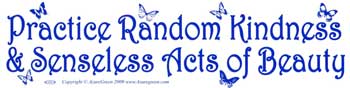 EBPRA.jpg Practice Random Kindness & Senseless Acts of Beauty bumper sticker