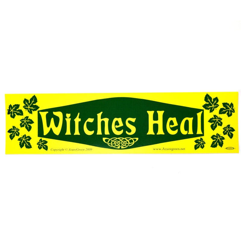 Witches Heal Bumper Sticker — Goddess Statue & Sacred Decor