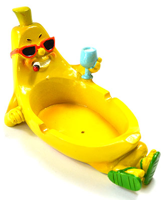 FAT3473.jpg 6" Banana Sunglasses ashtray