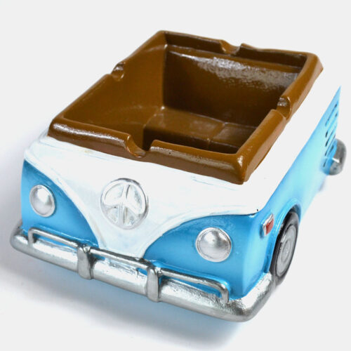 FAT3523.jpg 4" x 5" Retro Hippie Love Van ashtray