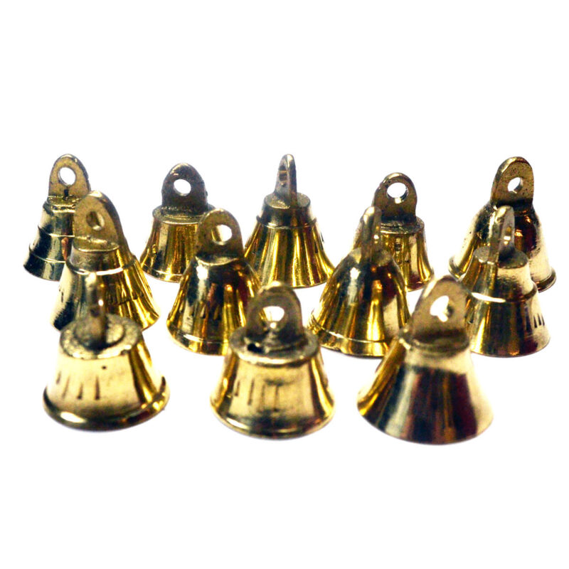 Brass Bell 3/4 Inch (Set of 12) — Witchcraft & Ritual Tool