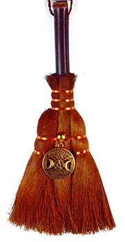 FBRM001.jpg 9 1/2" Celtic Triple Goddess broom