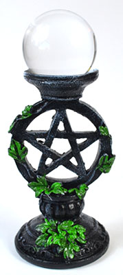 FC50PEN.jpg 50mm Clear gazing ball with Pentagram Stand