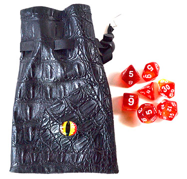 FG3431.jpg Red/ Yellow Eye Bag gaming dice