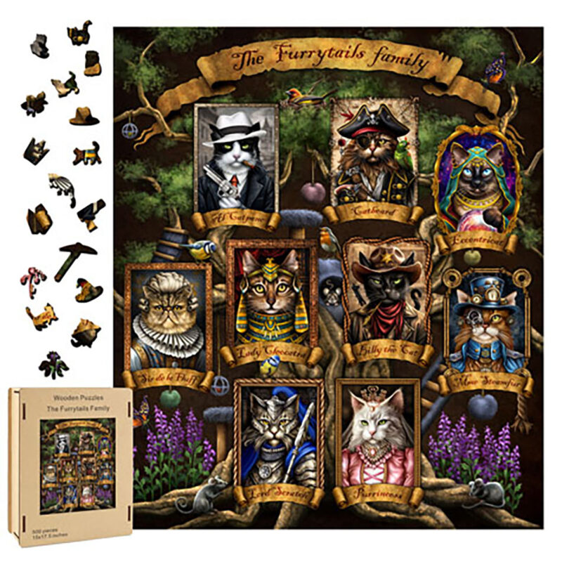 Furry Tails wood puzzle