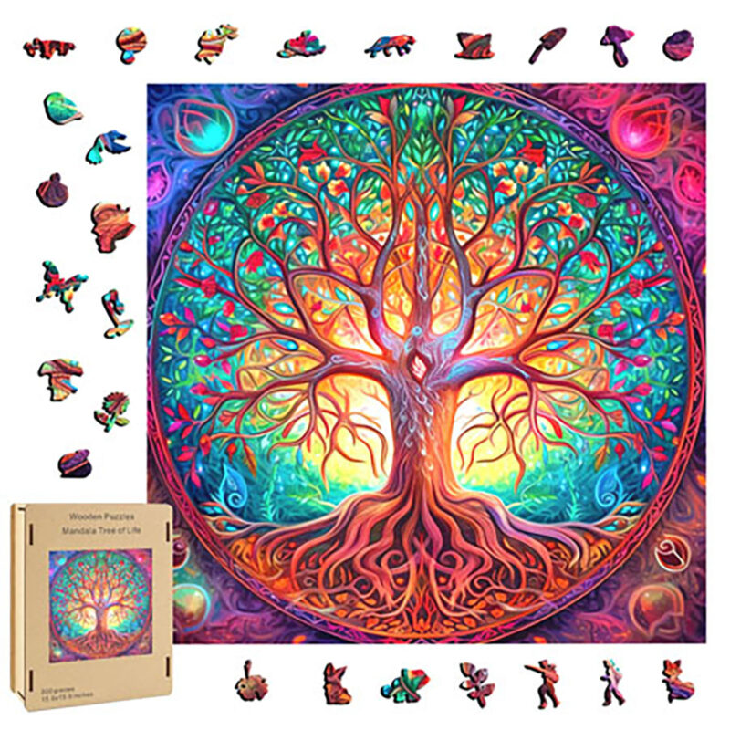 Tree of Life Wood Puzzle — Witchy Gift Set & Starter Kit