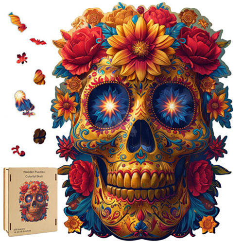 FP3515.jpg Skull & Roses wood puzzle