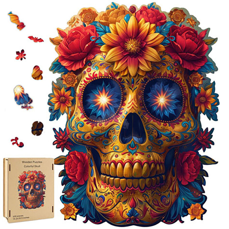FP3515.jpg Skull & Roses wood puzzle