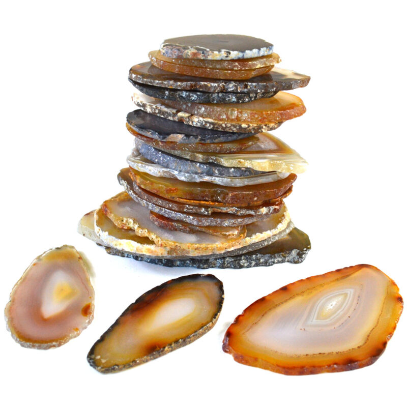 GAGAS25.jpg (set of 25) Agate slice 2-4"