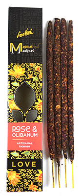 ISBRO 4pk Rose & Olibanum (love) Manifest Stick