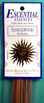 ISSNDM 16/pk Sandalwood Escential Essences Incense Sticks