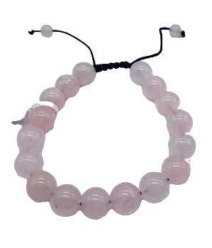 JB10508A 10mm Rose Quartz Bracelet