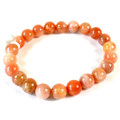 JB8851 8mm Peach Moonstone Bracelet