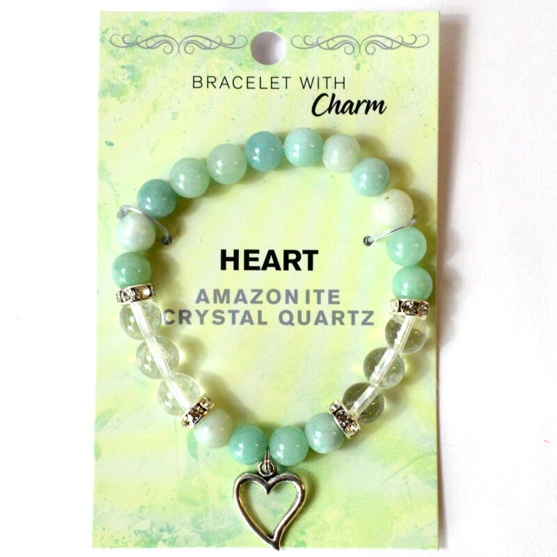 JB8AMAH 8mm Amazonite/ Quartz with Heart