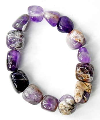 JBGAMEC Amethyst, Chevron Nugget Bracelet