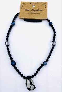 JCN056 Net Necklace Clear Negativity