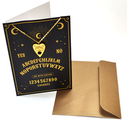 JN3465.jpg Planchette Necklace Greeting Card