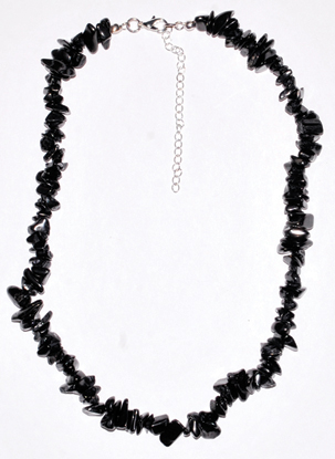 JNCSHU 18" Shungite Chip Necklace
