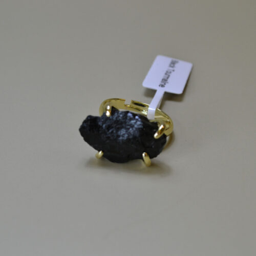 JR028.jpg Black Tourmaline adjustable ring
