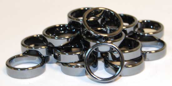 6mm Flat Hematite Rings (Set of 100) — Wiccan Jewelry & Protection Amulet