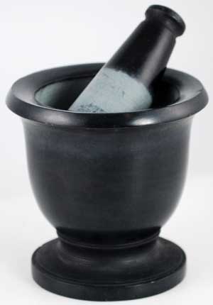 LM335.jpg Black Soapstone Mortar & Pestle