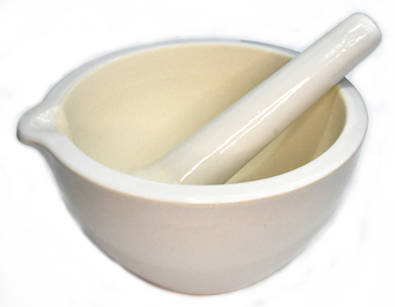 LMOR7.jpg 7" Mortar/Pestle white ceramic