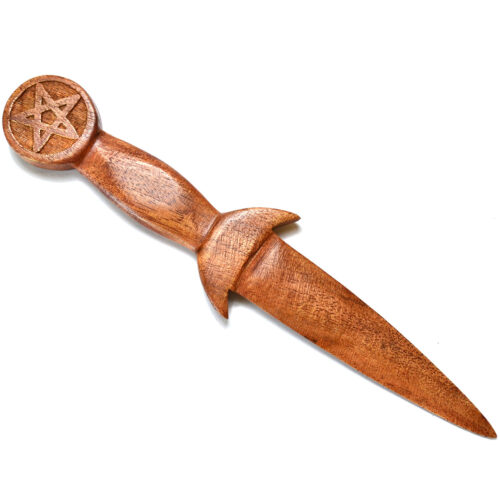RATM04.jpg 8 1/2" Wood Pentagram athame