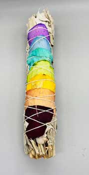 RS9CHA.jpg 9" Chakra Sage smudge stick