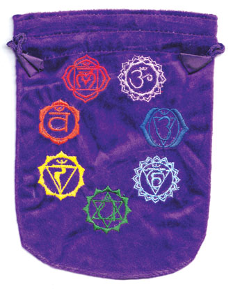 RV687CHA.jpg 6"x 8" 7 Chakra Purple velveteen bag