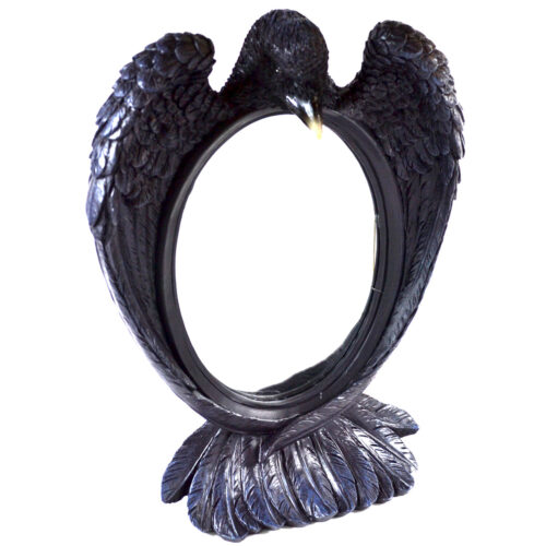 SR3519.jpg 11 3/4" Raven Mirror