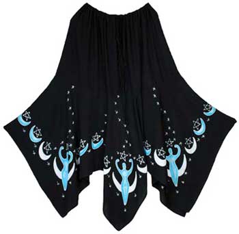 WSLS15A.jpg Moon Goddess Long Skirt black